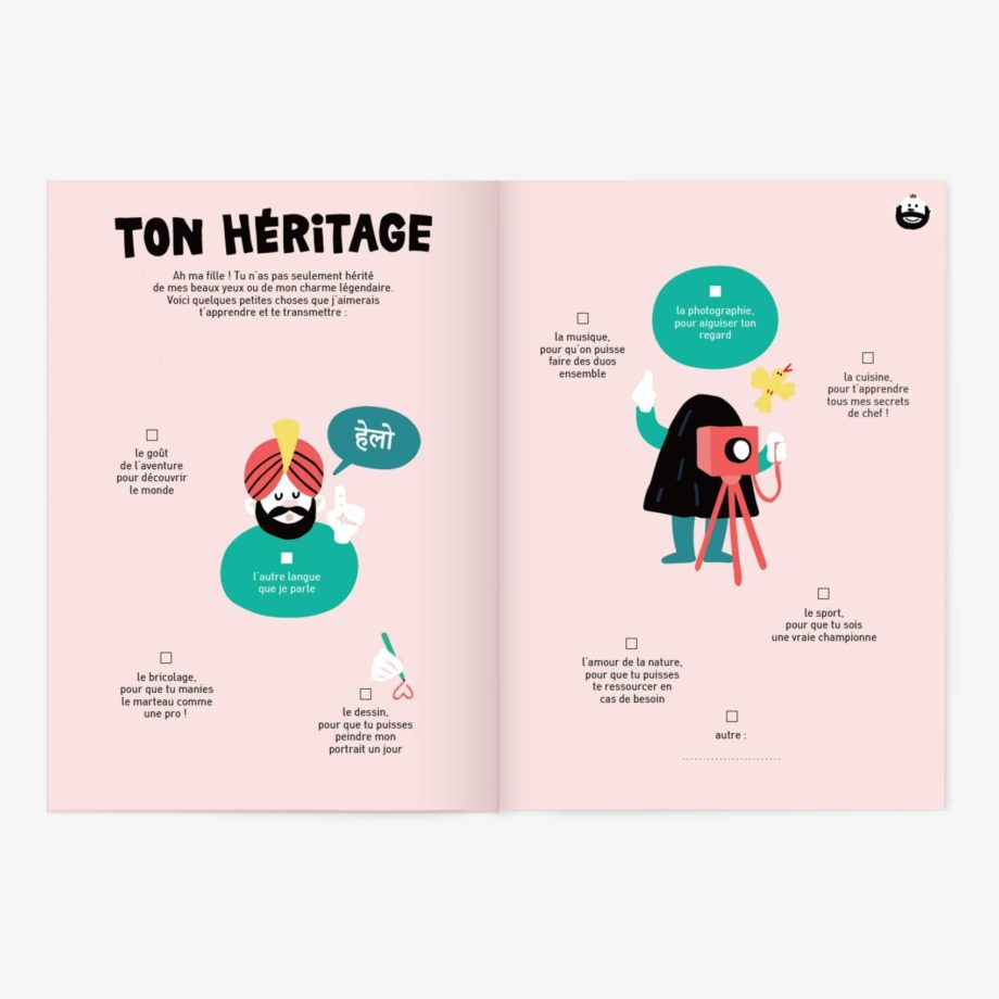 MINUS | TEL PÈRE, TELLE FILLE - Livre à remplir à 2