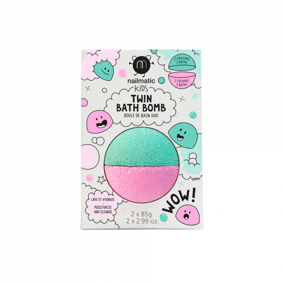 NAILMATIC | Duo rose-lagon | BOULE DE BAIN