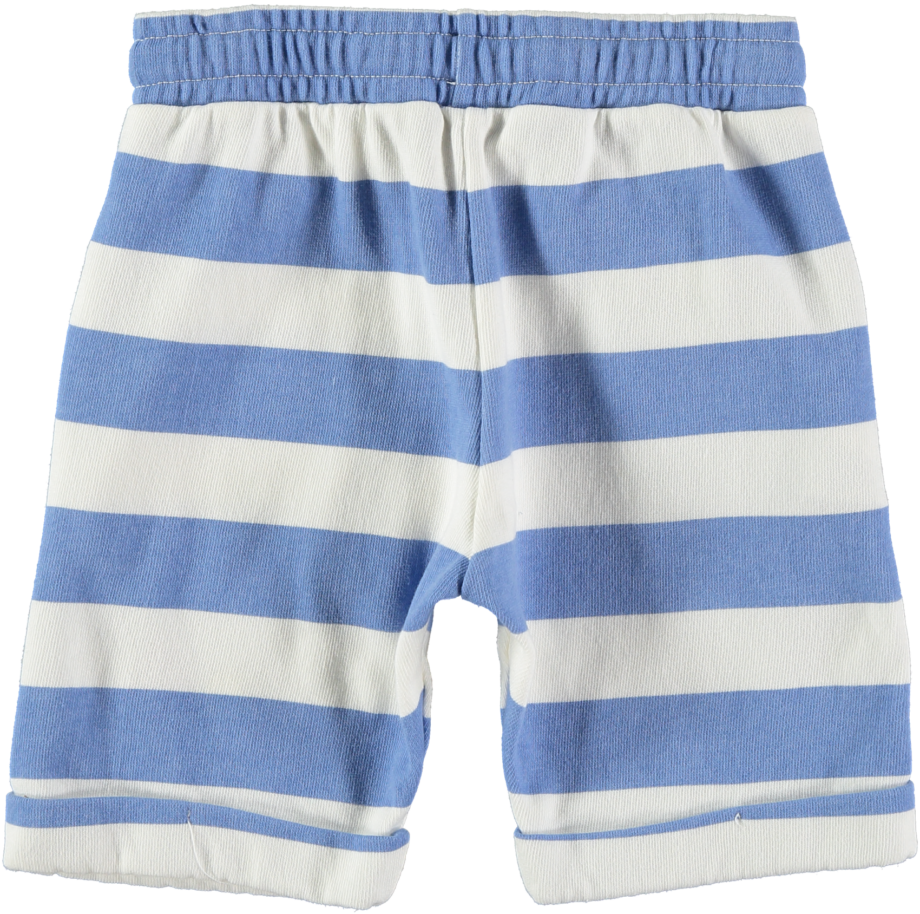 BONMOT | Short midi w stripes IVORY