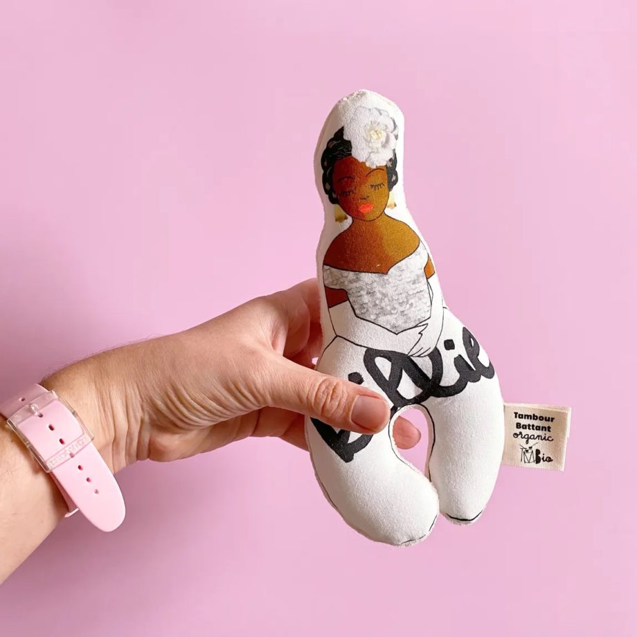 Tambour battant - hochet coton bio Gots