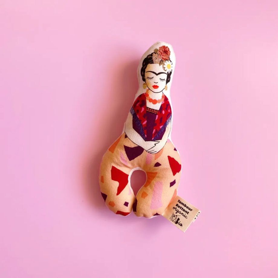 Tambour battant - hochet coton bio Gots