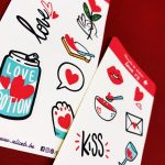 STUDIO ALICE B - Lot de 2 planches de 15 stickers LOVE