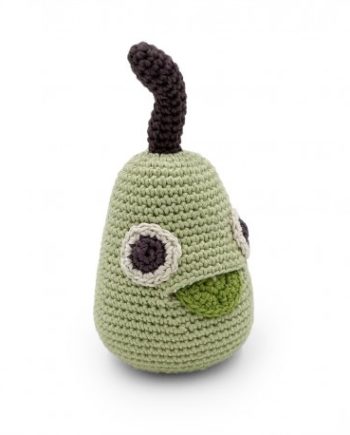 MYUM | WILLIAM LA POIRE - HOCHET POUR BÉBÉ EN COTON BIO