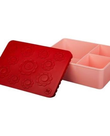 BLAFRE | LUNCHBOX 3 compartiments fleurs rouge-rose