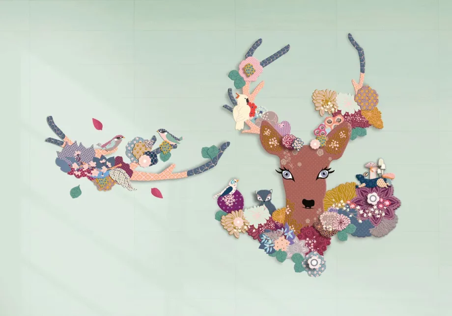 MON PETIT ART - KIT CRÉATIF LA BICHE FLEURIE