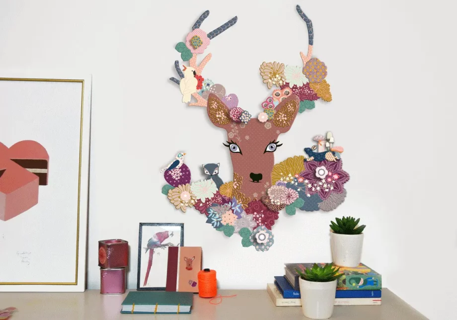MON PETIT ART - KIT CRÉATIF LA BICHE FLEURIE