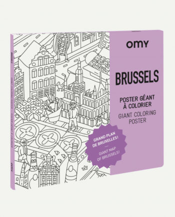OMY | BRUXELLES - Poster géant à colorier
