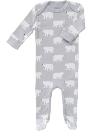 FRESK - Pyjama avec pieds "Ours Polaire »- Gris clair