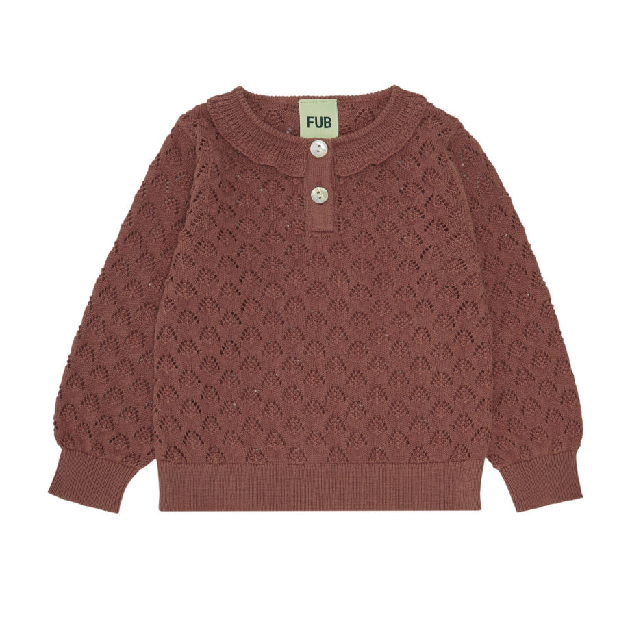 FUB BABY | Baby Pointelle Blouse redwood
