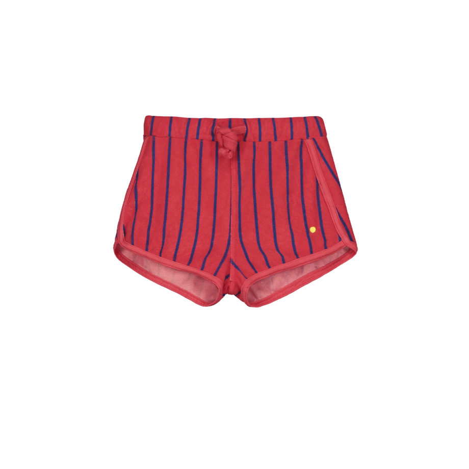 BONMOT | Short terry allover stripes Red