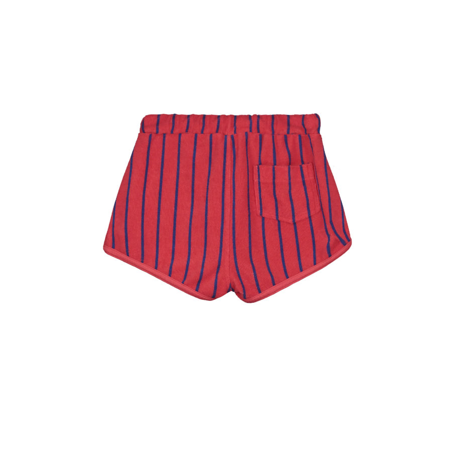 BONMOT | Short terry allover stripes Red