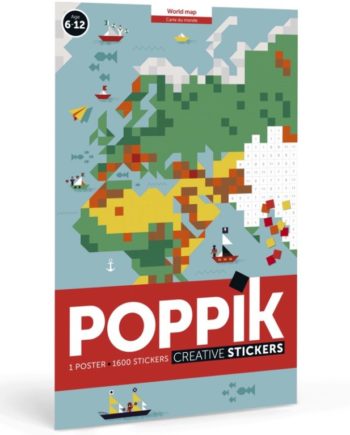 POPPIK | Creative art stickers carte du monde