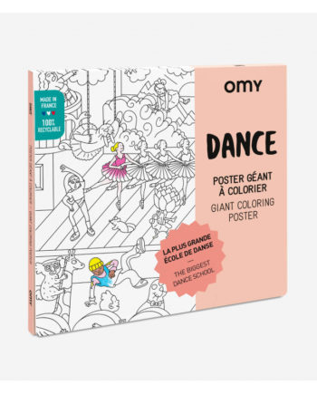 OMY | DANSE - Poster géant à colorier