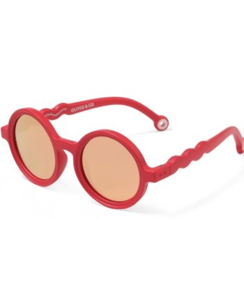OLIVIOandCO | lunettes de soleil 18-36 mois - rond - polarisé - Bégonia Red