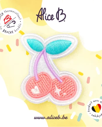 STUDIO ALICE B - Patch Thermocollant "Rainbow CERISES"