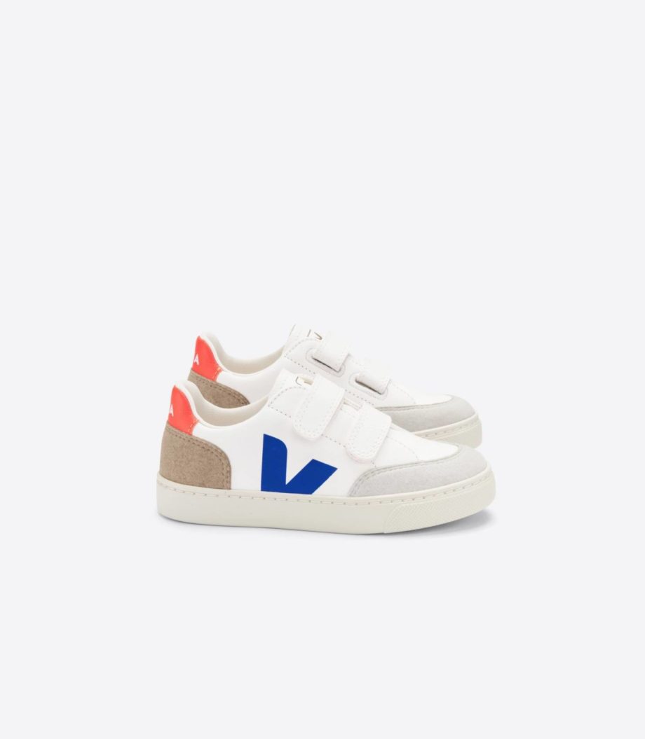 VEJA | V-12 CHROMEFREE LEATHER WHITE MULTICO MIEL