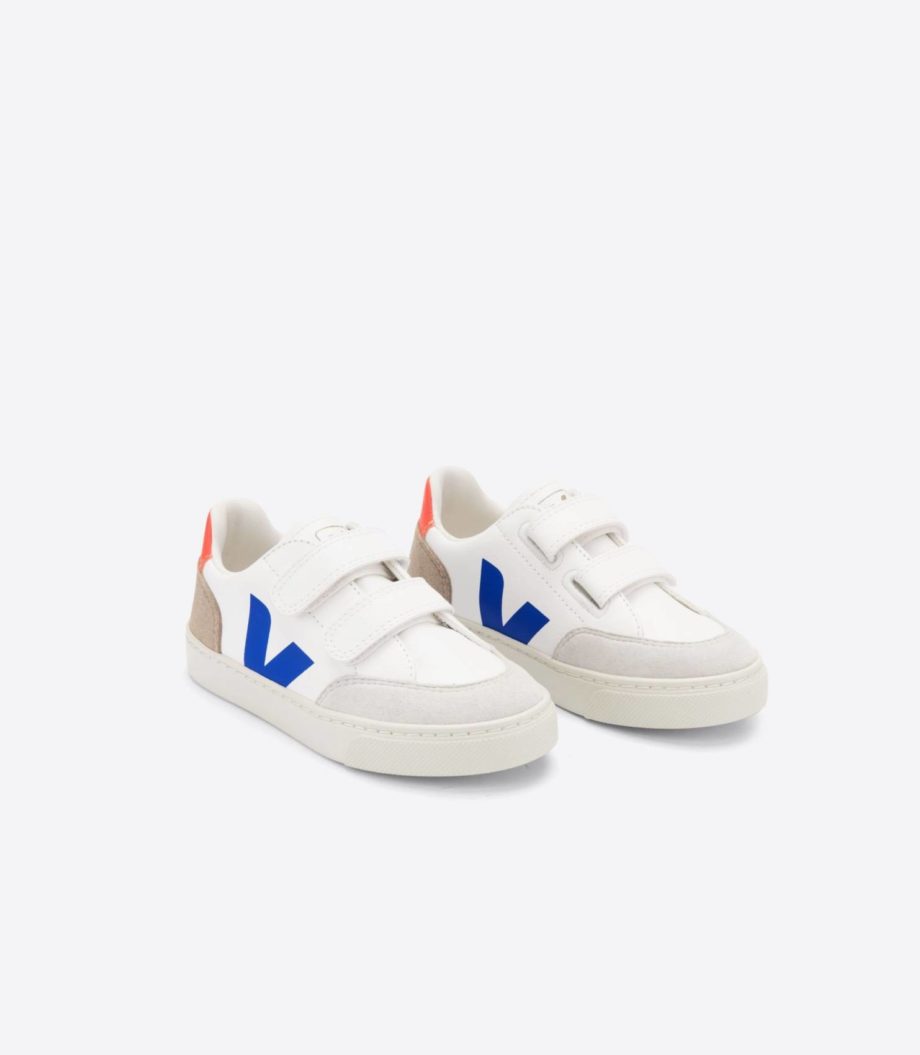 VEJA | V-12 CHROMEFREE LEATHER WHITE MULTICO MIEL