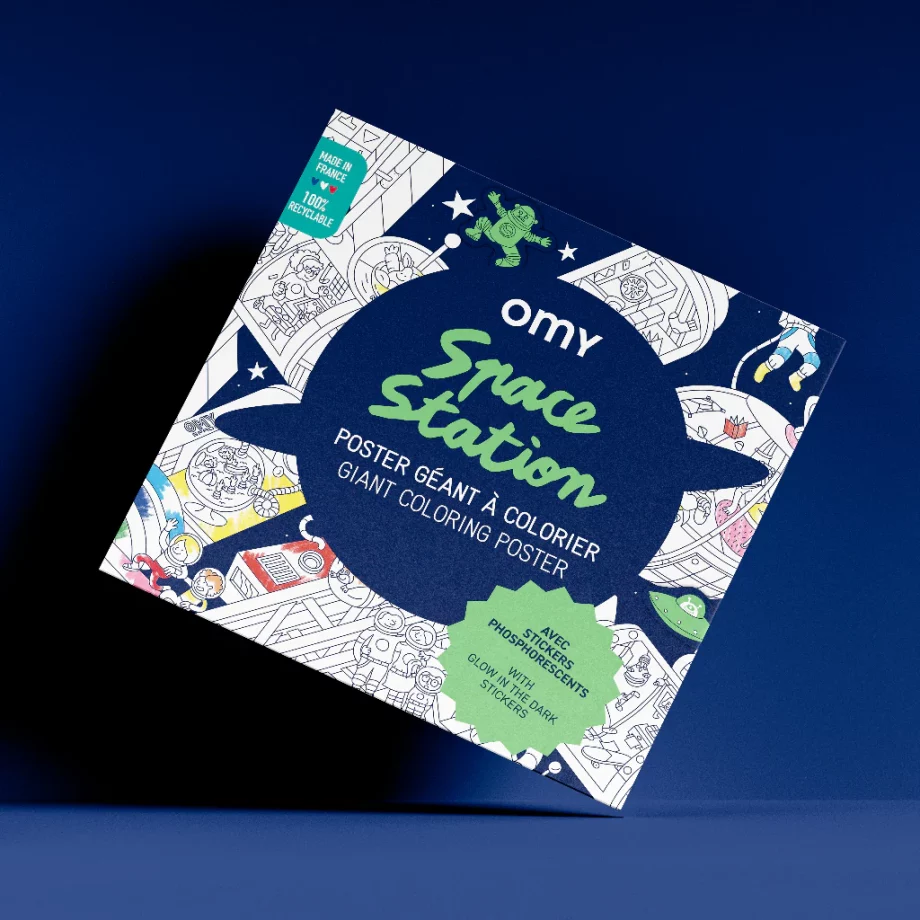 OMY | SPACE STATION + STICKERS - POSTER