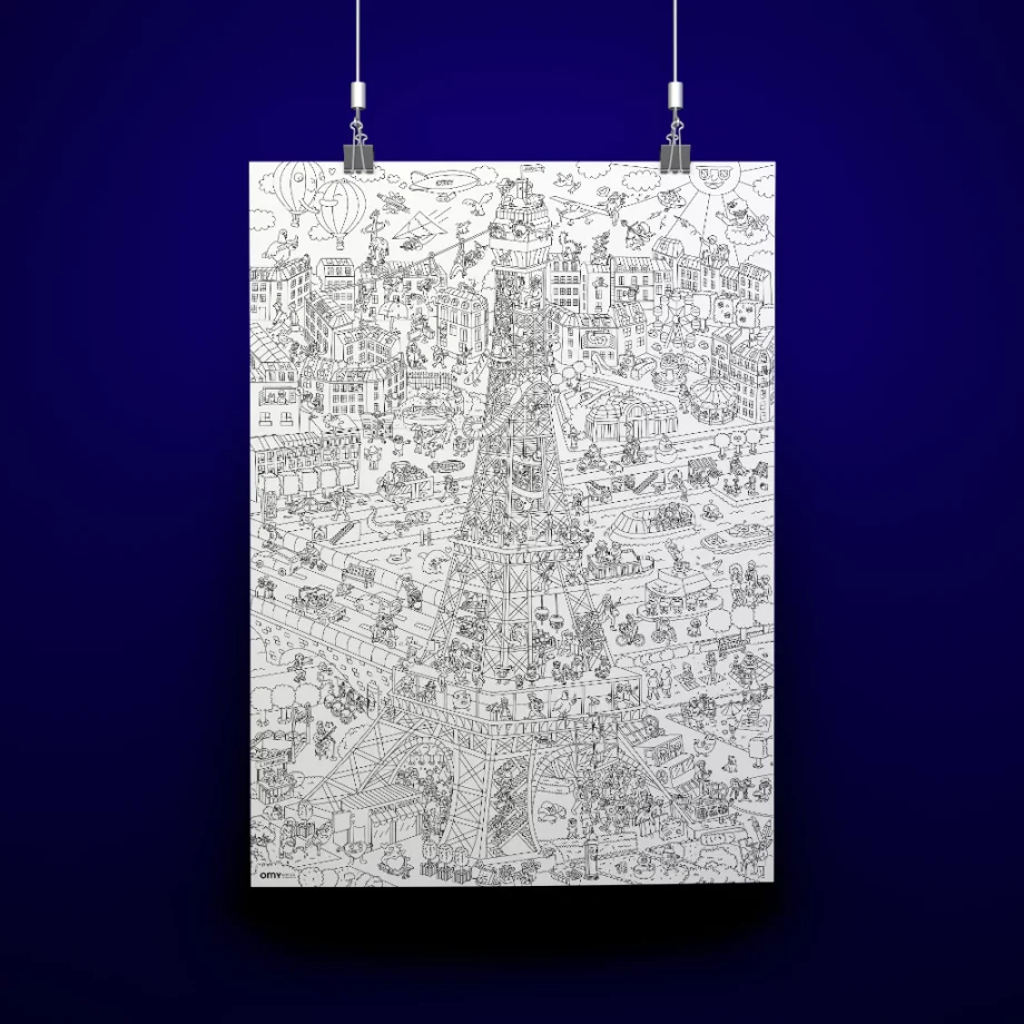 OMY | TOUR EIFFEL - POSTER GÉANT