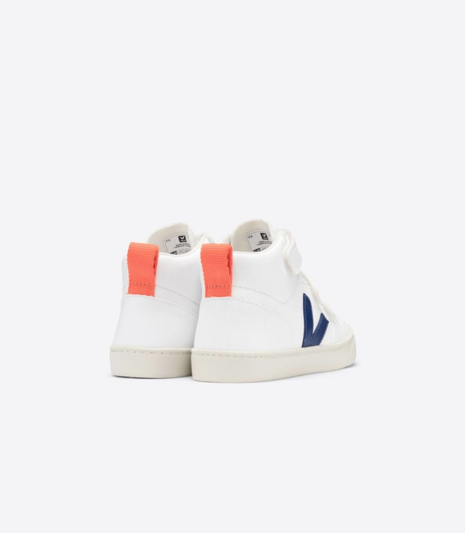 VEJA | V-10 MID CWL WHITE COBALT ORANGE FLUO