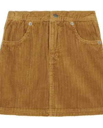 HUNDRED PIECES | Jupe Courte Velours Coton Bio | Brown