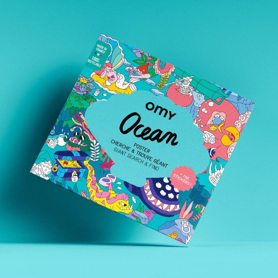 OMY OCÉAN poster cherche et trouve géant
