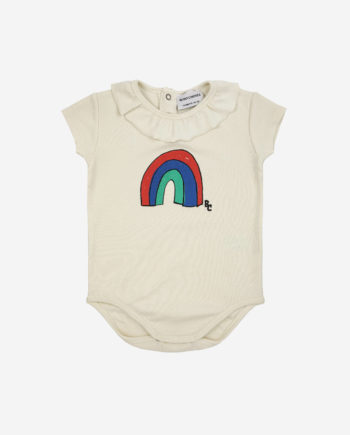 BOBO CHOSES BABY | Baby Rainbow ruffle collar body OFFWHITE