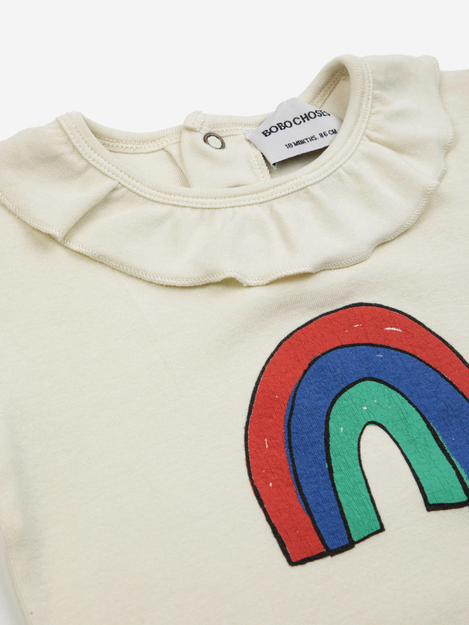 BOBO CHOSES BABY | Baby Rainbow ruffle collar body OFFWHITE