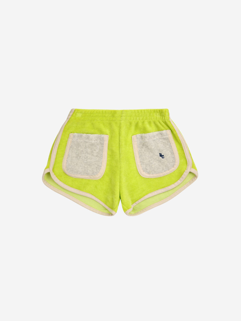BOBO CHOSES | Green terry shorts LIGHT GREEN