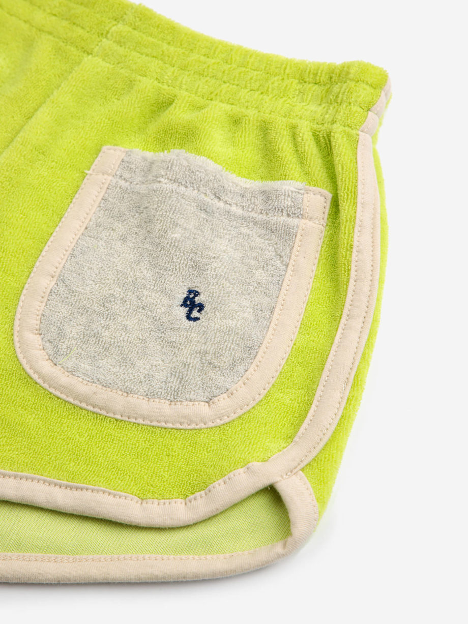 BOBO CHOSES | Green terry shorts LIGHT GREEN