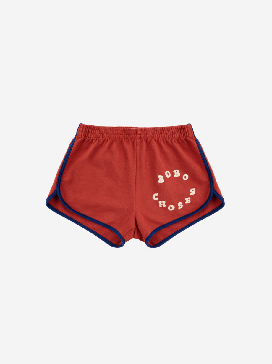 BOBO CHOSES | Bobo Choses Circle shorts BURGUNDY RED