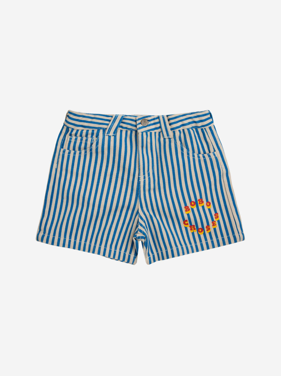 BOBO CHOSES | Bobo Choses Circle stripes woven shorts BLUE