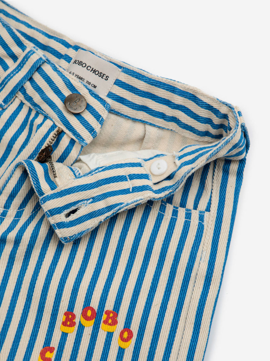 BOBO CHOSES | Bobo Choses Circle stripes woven shorts BLUE