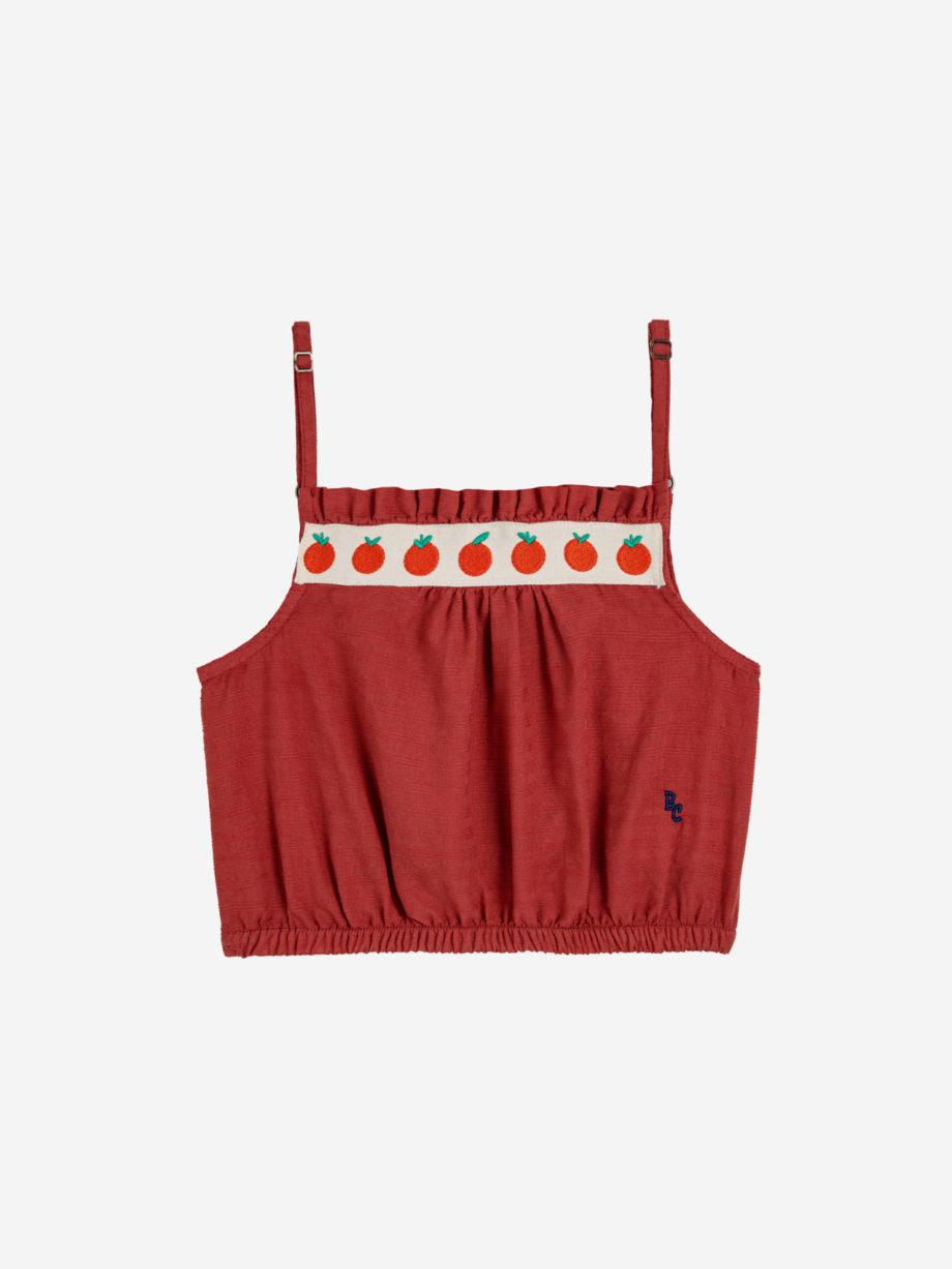 BOBO CHOSES | Tomato woven top RED