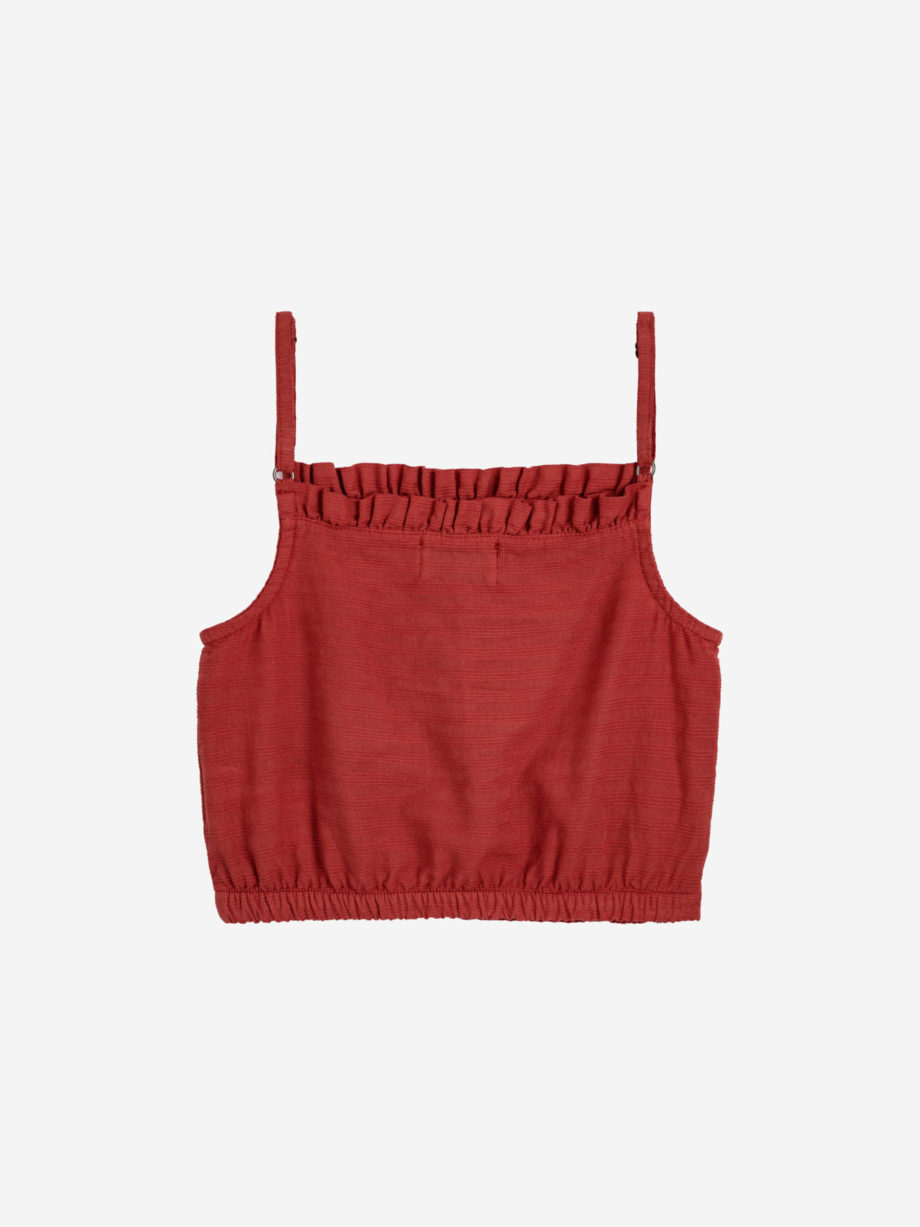 BOBO CHOSES | Tomato woven top RED
