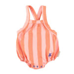 PIUPIUCHICK BABY | baby romper | orange & pink stripes