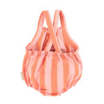 PIUPIUCHICK BABY | baby romper | orange & pink stripes