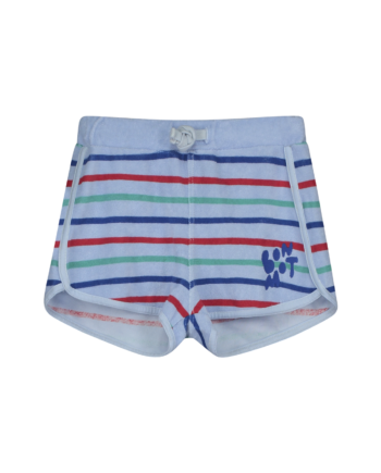 BONMOT | Short terry multicolor stripe Light blue