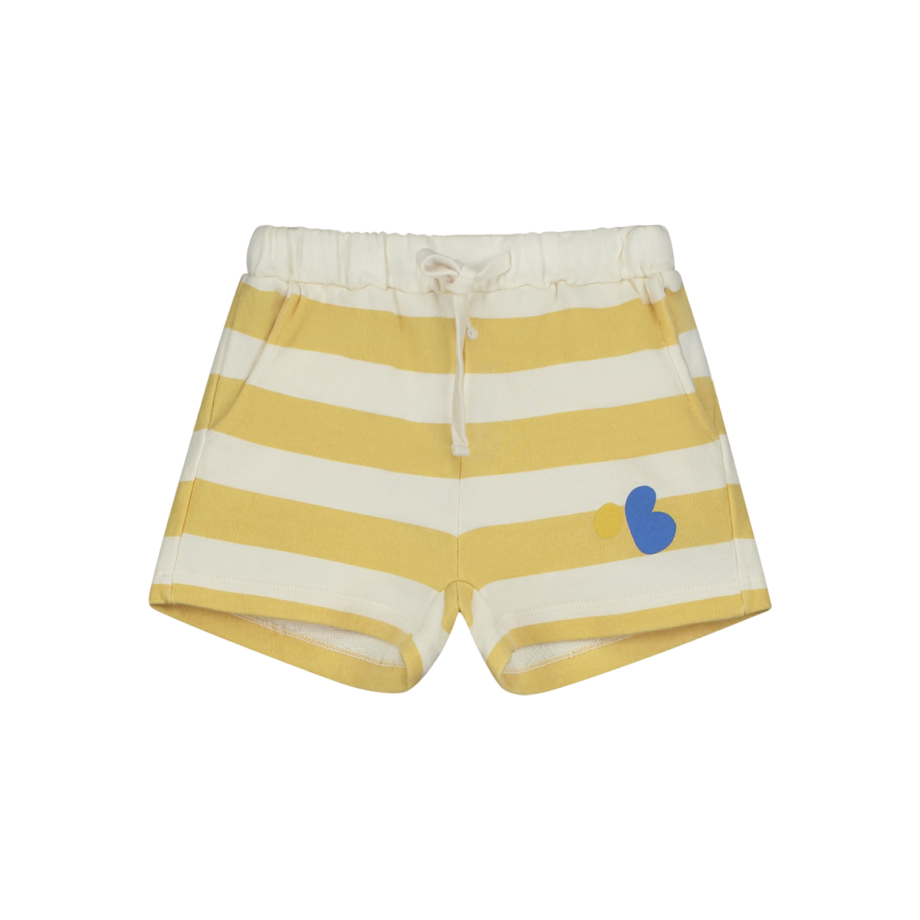 BONMOT | Short allover wide stripes Ivory