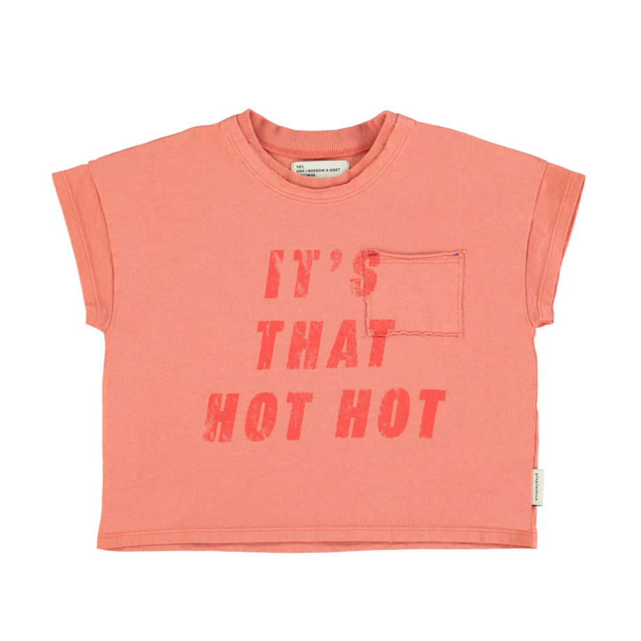 PIUPIUCHICK | T-shirt terracotta | Hot Hot print