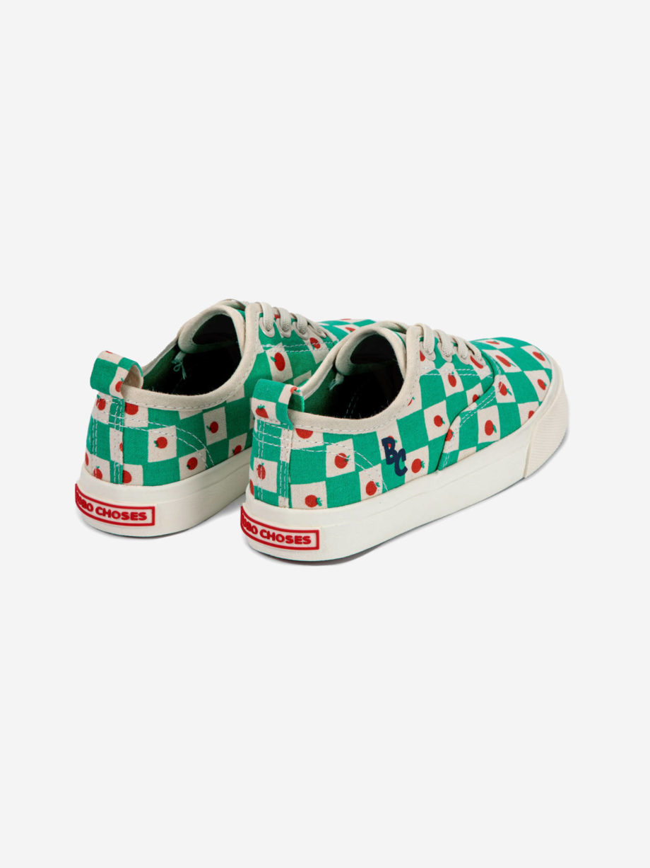 BOBO CHOSES | TOMATO ALL OVER LACES TRAINERS OFFWHITE