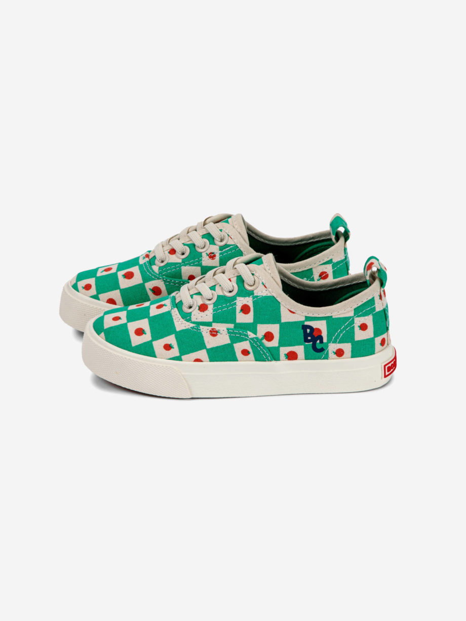 BOBO CHOSES | TOMATO ALL OVER LACES TRAINERS OFFWHITE