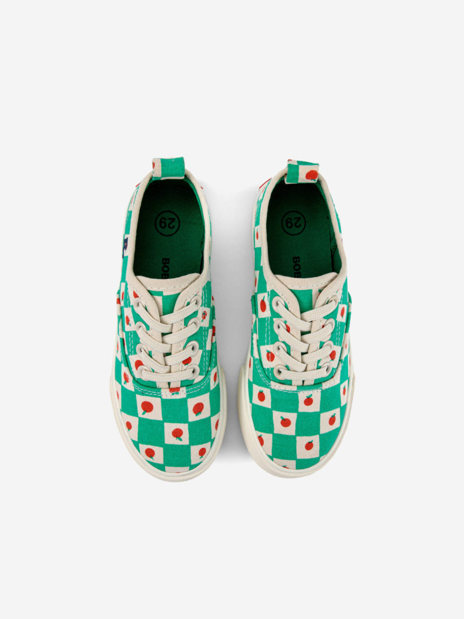BOBO CHOSES | TOMATO ALL OVER LACES TRAINERS OFFWHITE