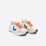 VEJA | CANARY ELASTIC LACES ALVEOMESH WHITE INDIGO
