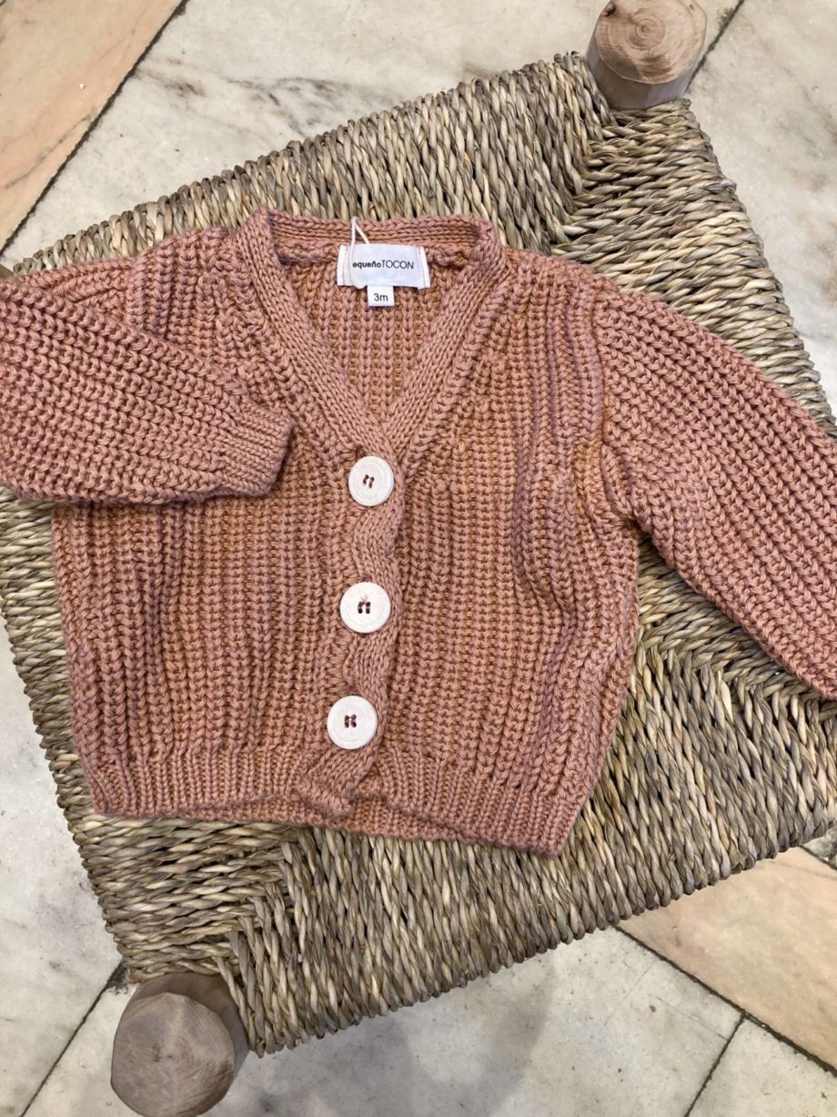 PEQUEÑO TOCON | GILET MAILLE ROSE 2035