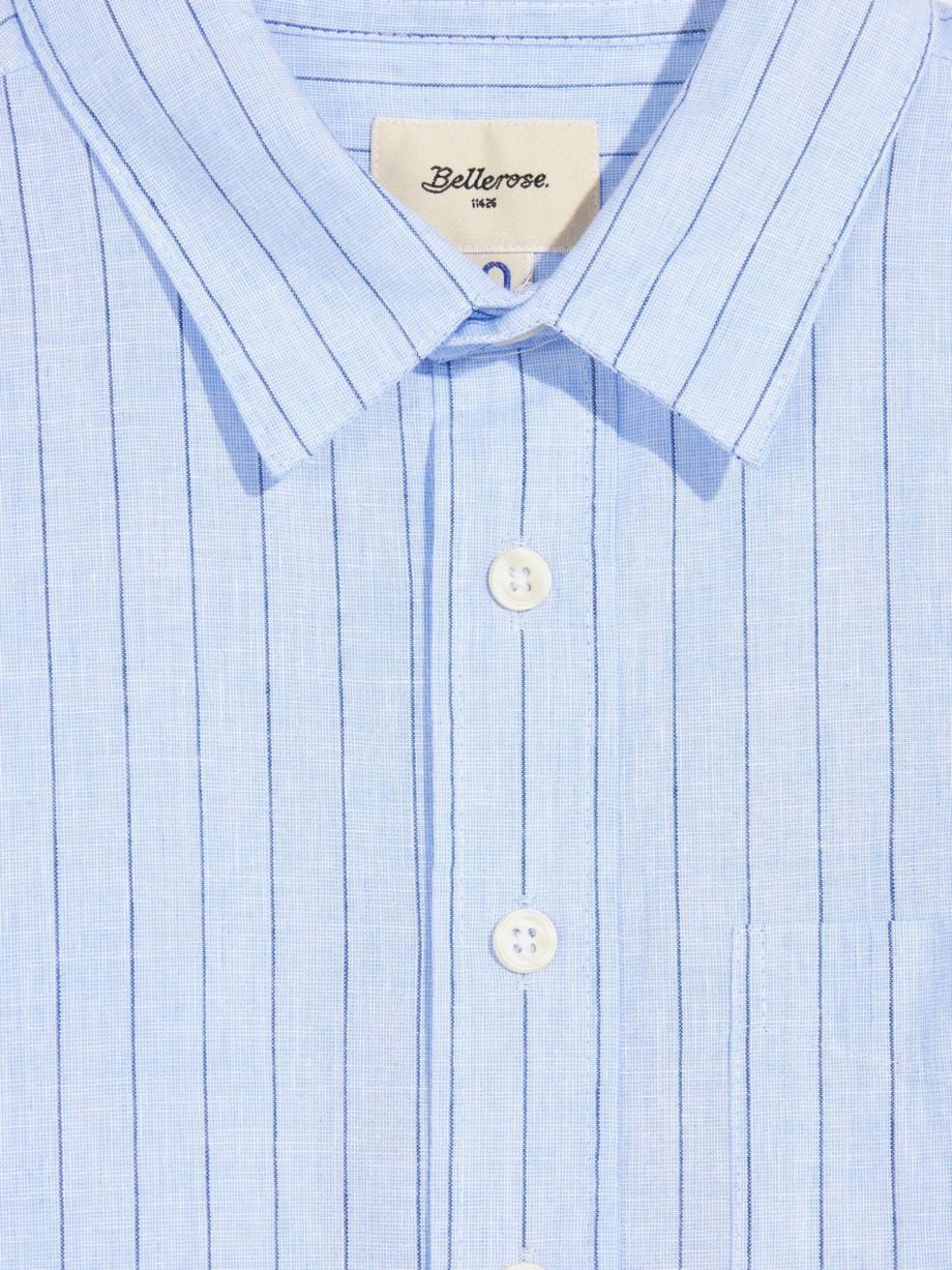 BELLEROSE | CHEMISE GULIAN BLUE STRIPE A