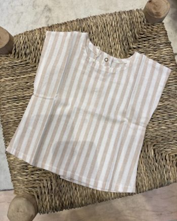 PEQUEÑO TOCON | BLOUSE LIGNÉ ÉCRU 9005