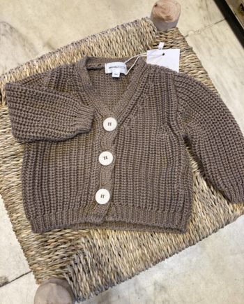 PEQUEÑO TOCON | GILET MAILLE CACAO 2035
