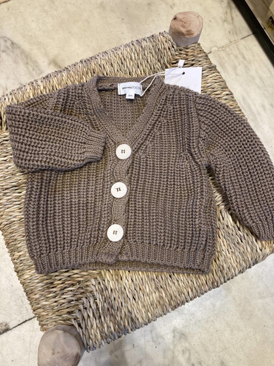 PEQUEÑO TOCON | GILET MAILLE CACAO 2035