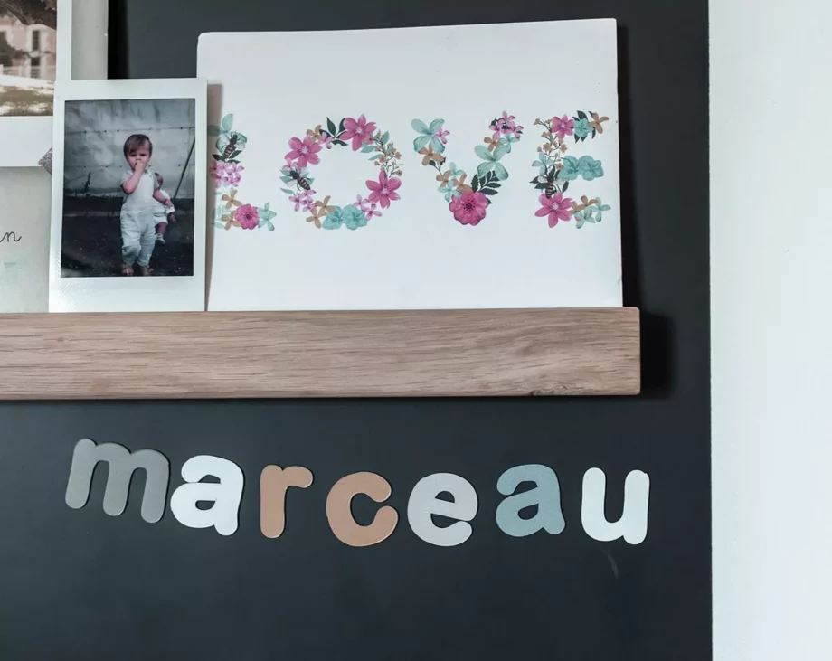 FERFLEX | Lettres magnétiques bleu caramel - Jeu éducatif - lot de 125 magnets